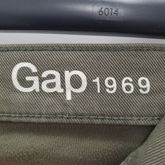 GAP1969 Gap 1969 Authentic True Skinny Women's Olive Colored Denim Jeans Sz 29R - Picture 4 of 8